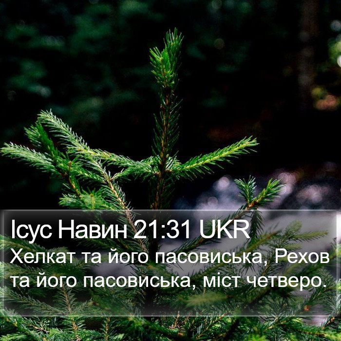 Ісус Навин 21:31 UKR Bible Study