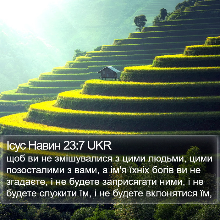 Ісус Навин 23:7 UKR Bible Study