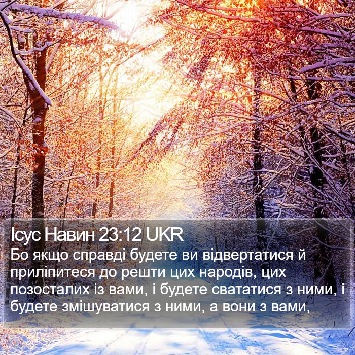 Ісус Навин 23:12 UKR Bible Study