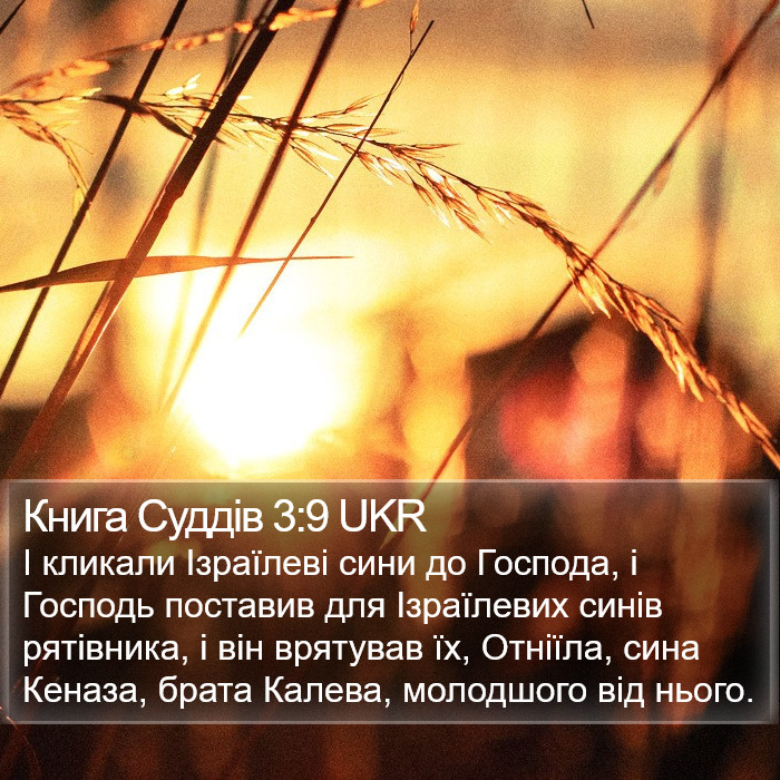 Книга Суддів 3:9 UKR Bible Study
