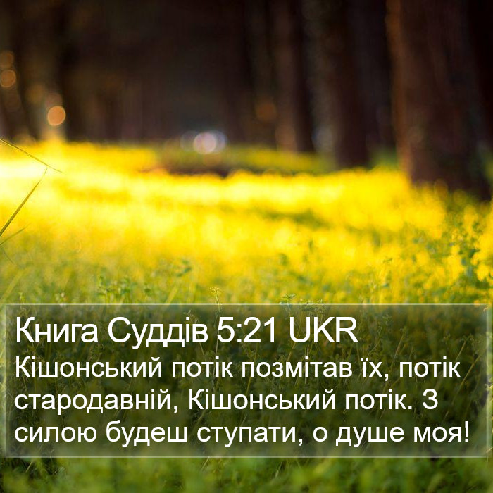 Книга Суддів 5:21 UKR Bible Study