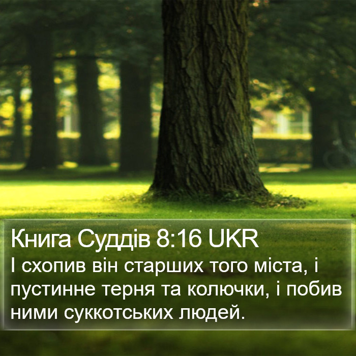 Книга Суддів 8:16 UKR Bible Study