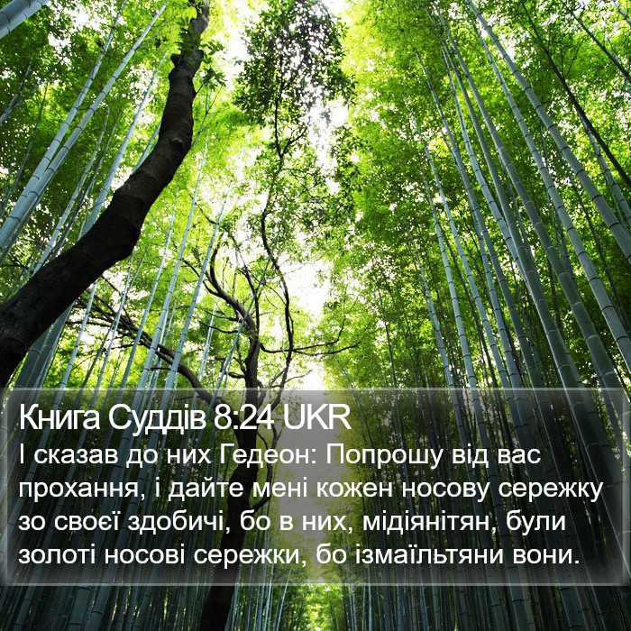 Книга Суддів 8:24 UKR Bible Study