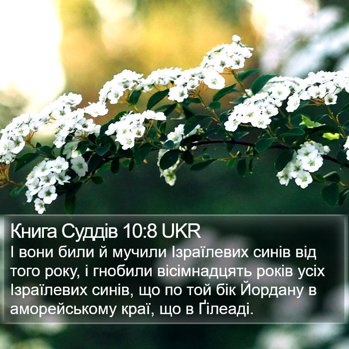 Книга Суддів 10:8 UKR Bible Study