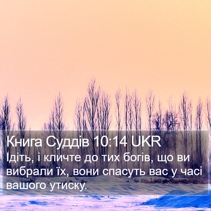 Книга Суддів 10:14 UKR Bible Study