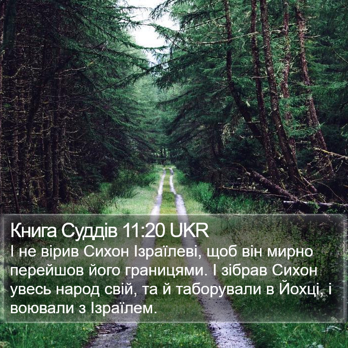 Книга Суддів 11:20 UKR Bible Study