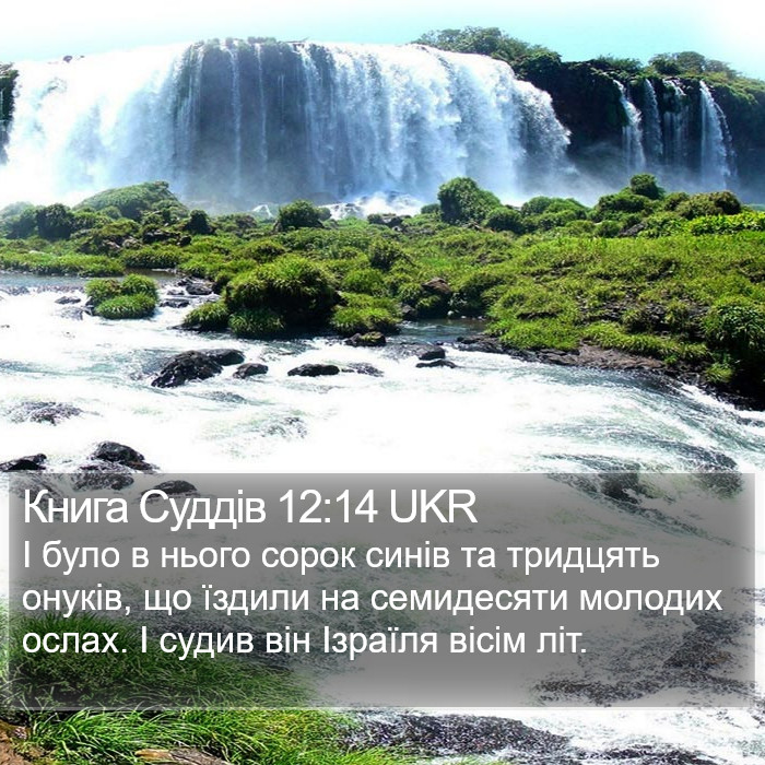 Книга Суддів 12:14 UKR Bible Study