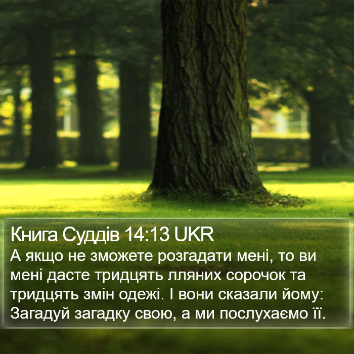 Книга Суддів 14:13 UKR Bible Study