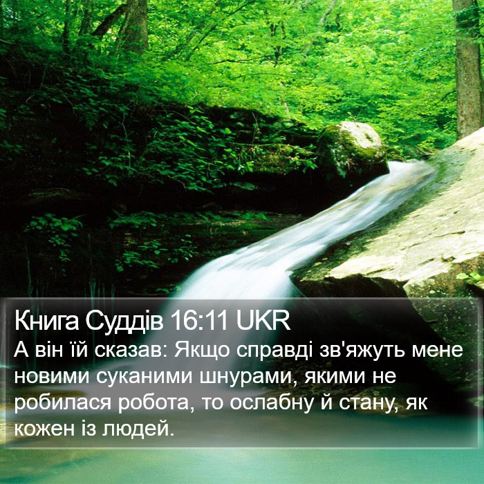 Книга Суддів 16:11 UKR Bible Study