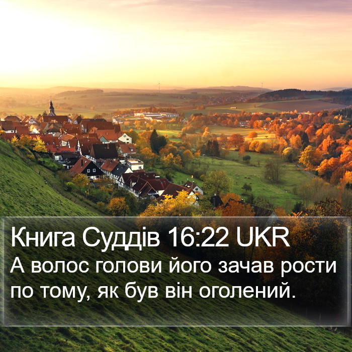 Книга Суддів 16:22 UKR Bible Study