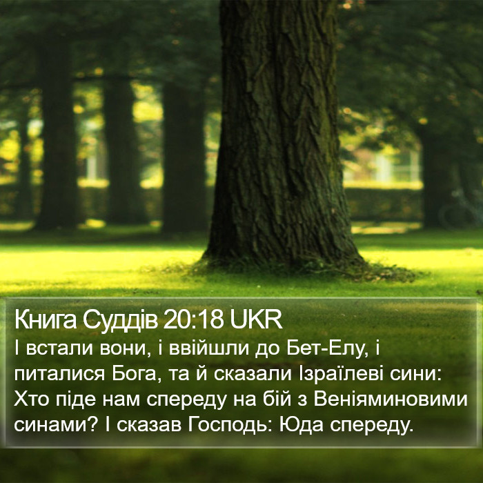 Книга Суддів 20:18 UKR Bible Study