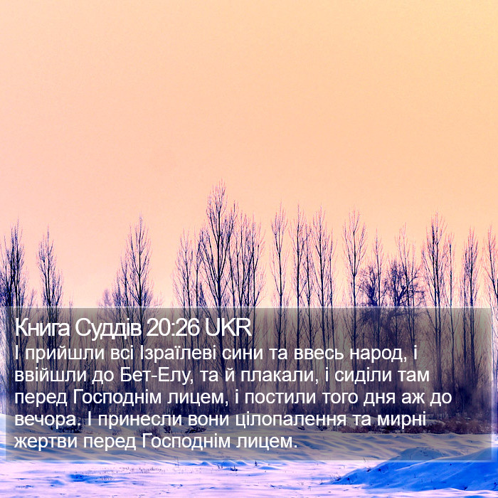 Книга Суддів 20:26 UKR Bible Study