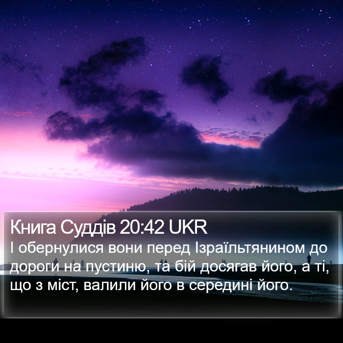 Книга Суддів 20:42 UKR Bible Study