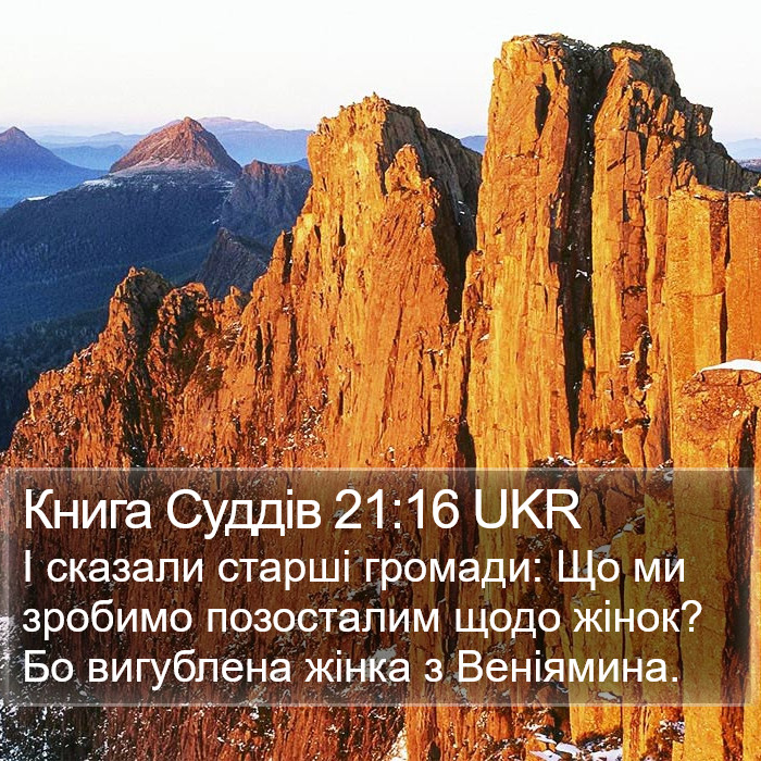 Книга Суддів 21:16 UKR Bible Study