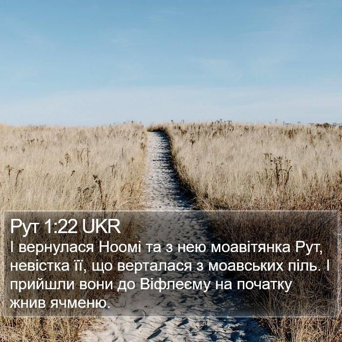 Рут 1:22 UKR Bible Study