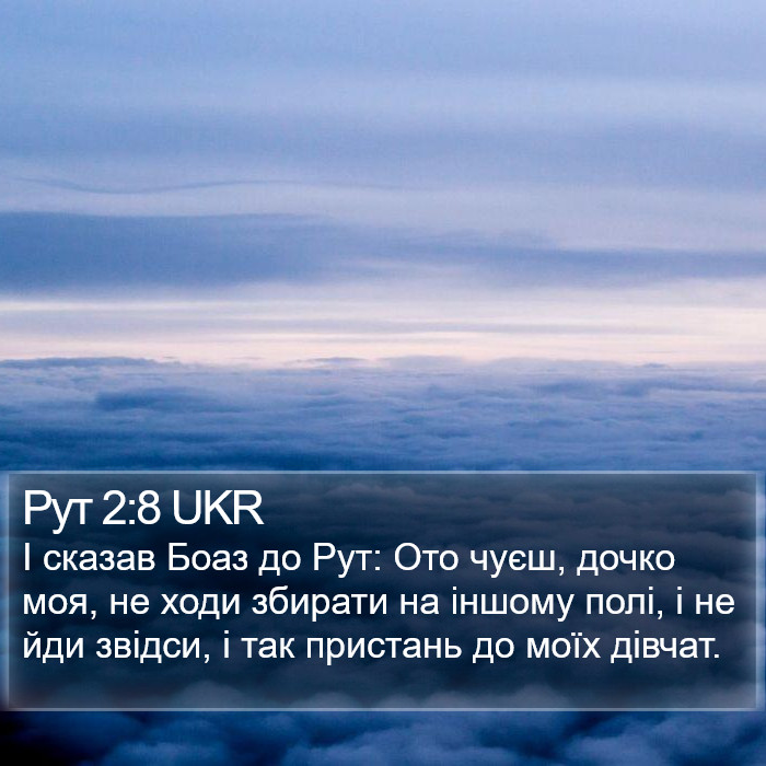Рут 2:8 UKR Bible Study