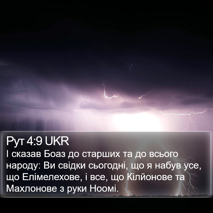 Рут 4:9 UKR Bible Study