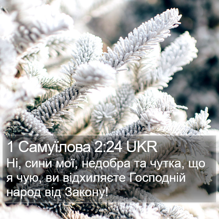 1 Самуїлова 2:24 UKR Bible Study