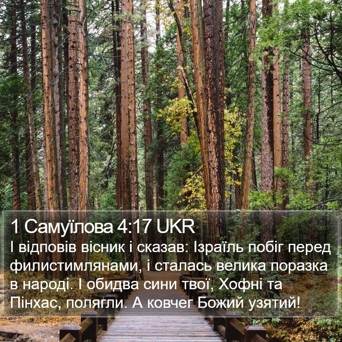 1 Самуїлова 4:17 UKR Bible Study