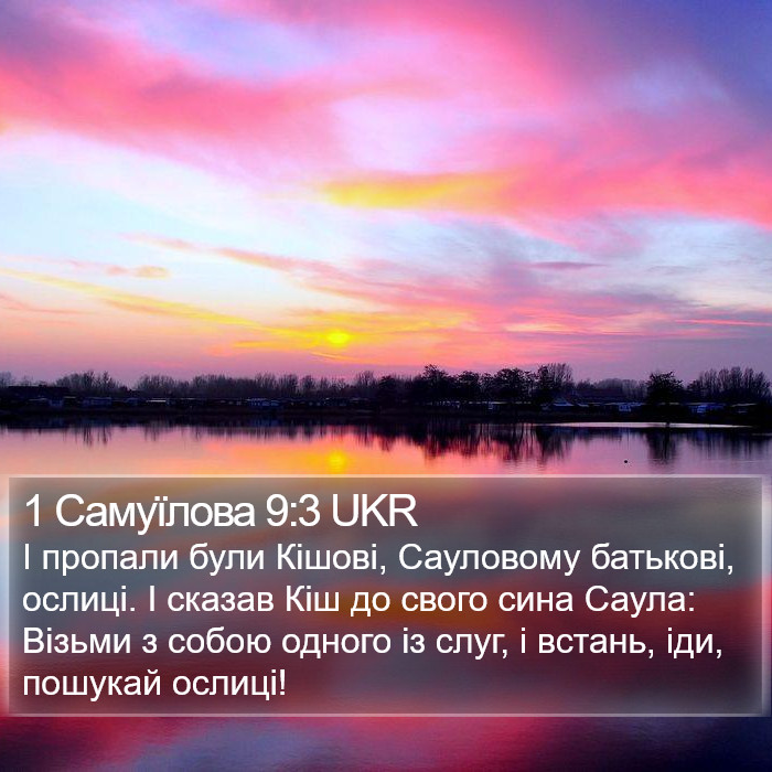 1 Самуїлова 9:3 UKR Bible Study