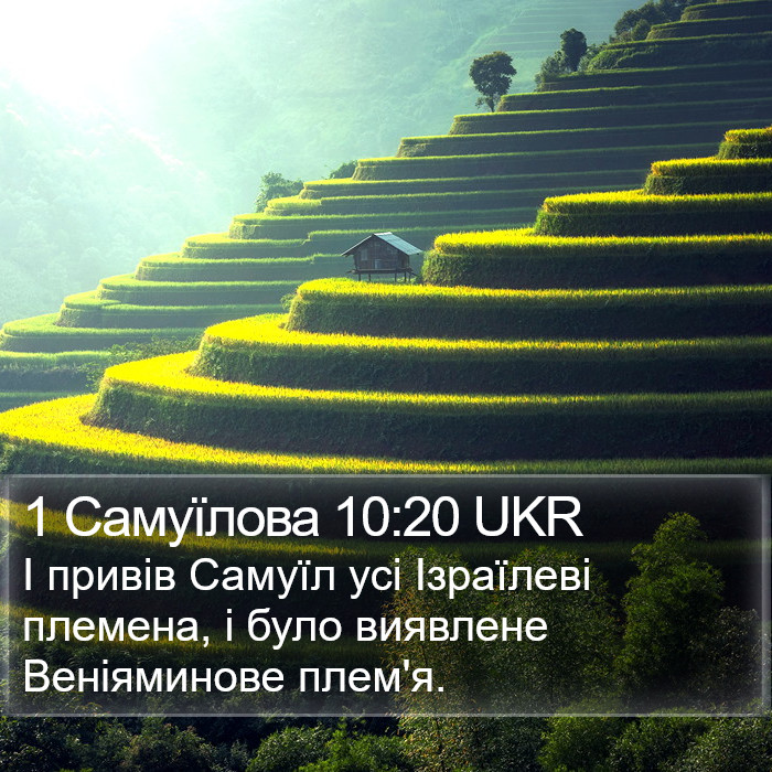 1 Самуїлова 10:20 UKR Bible Study