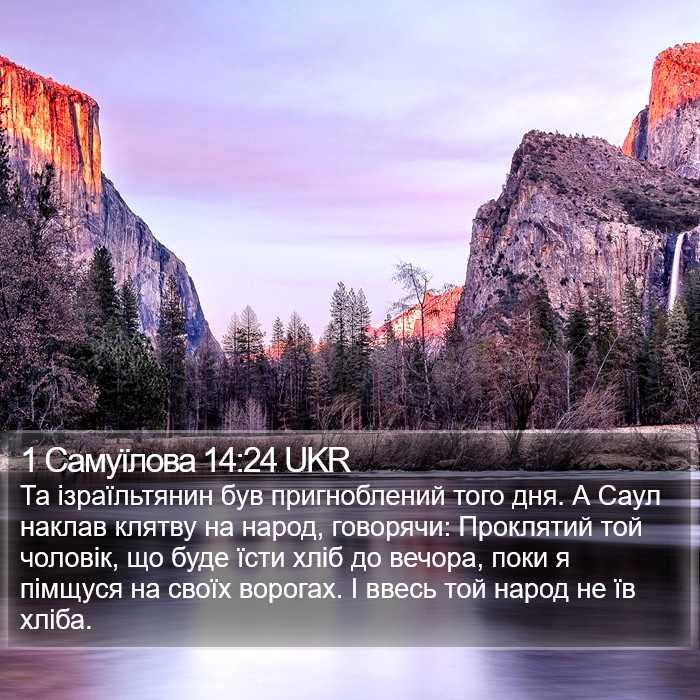 1 Самуїлова 14:24 UKR Bible Study