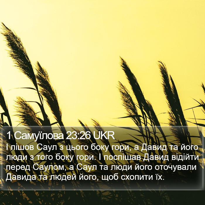 1 Самуїлова 23:26 UKR Bible Study
