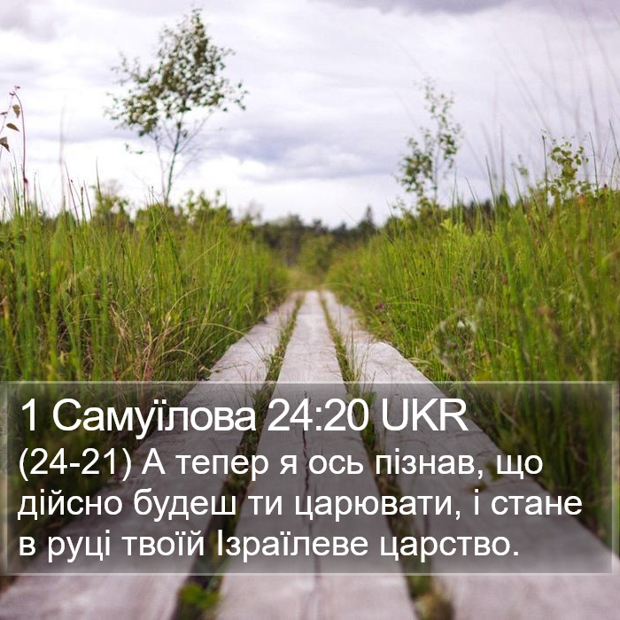 1 Самуїлова 24:20 UKR Bible Study