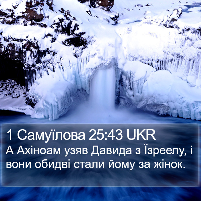 1 Самуїлова 25:43 UKR Bible Study