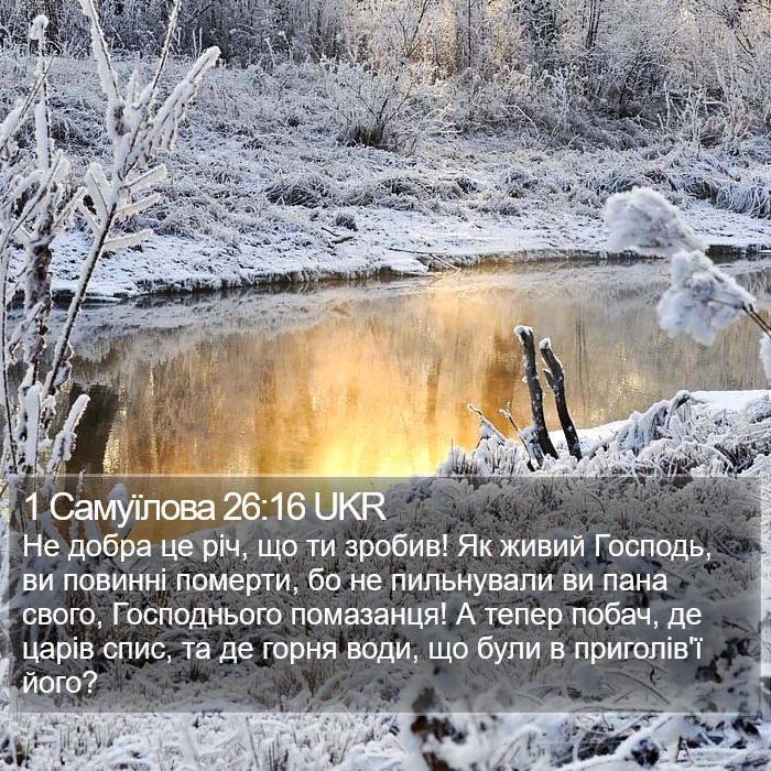 1 Самуїлова 26:16 UKR Bible Study