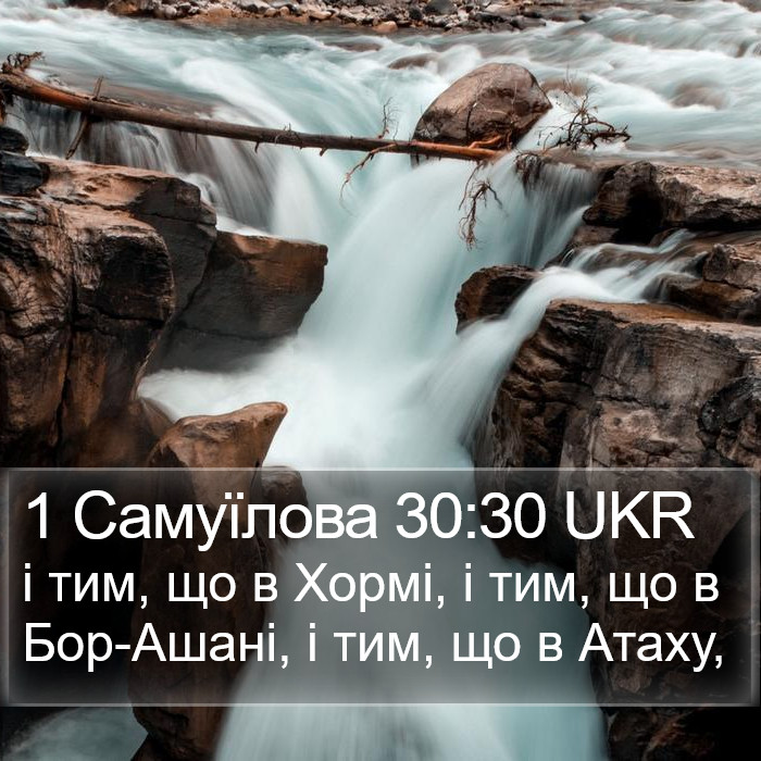 1 Самуїлова 30:30 UKR Bible Study
