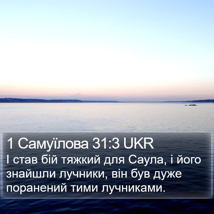 1 Самуїлова 31:3 UKR Bible Study