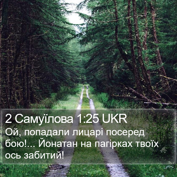 2 Самуїлова 1:25 UKR Bible Study