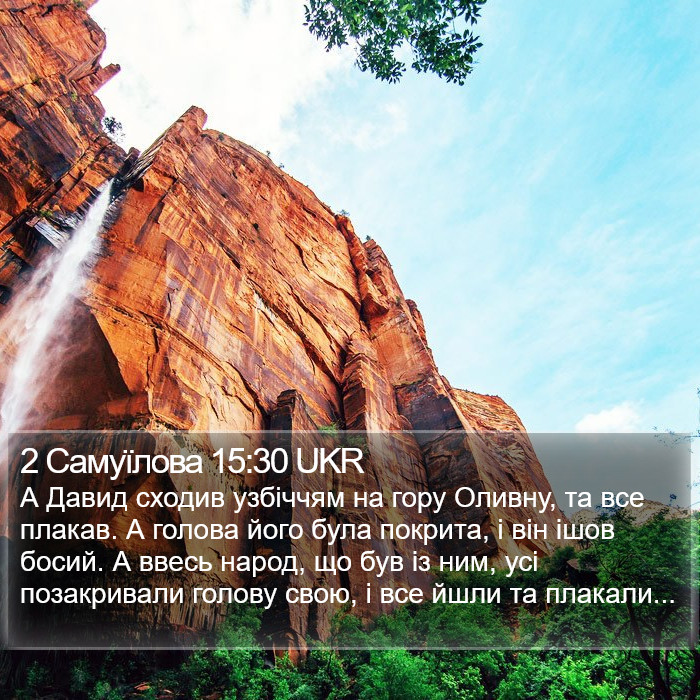 2 Самуїлова 15:30 UKR Bible Study