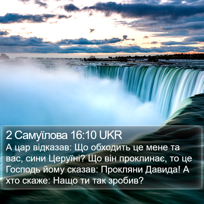 2 Самуїлова 16:10 UKR Bible Study