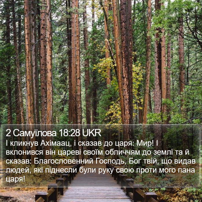2 Самуїлова 18:28 UKR Bible Study