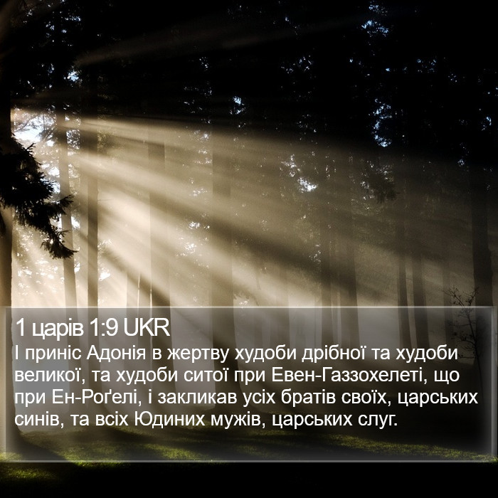 1 царів 1:9 UKR Bible Study