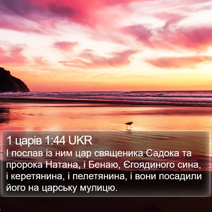 1 царів 1:44 UKR Bible Study