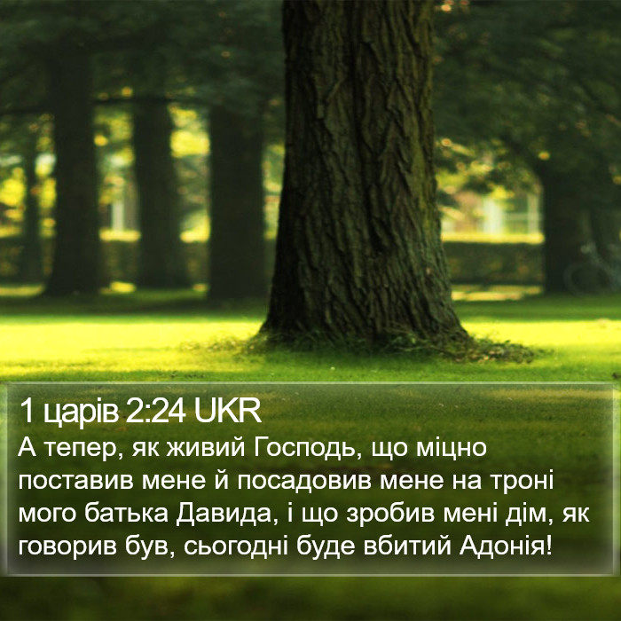 1 царів 2:24 UKR Bible Study