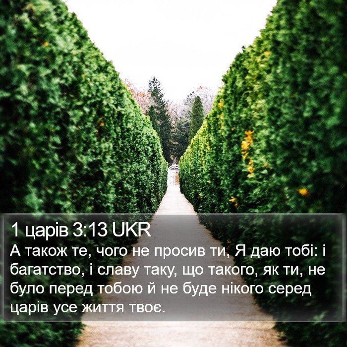 1 царів 3:13 UKR Bible Study