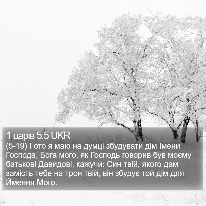 1 царів 5:5 UKR Bible Study