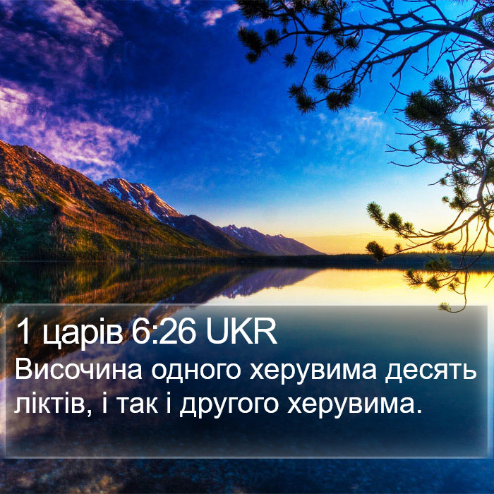 1 царів 6:26 UKR Bible Study