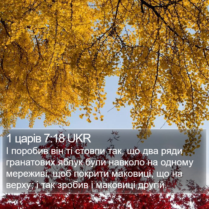 1 царів 7:18 UKR Bible Study