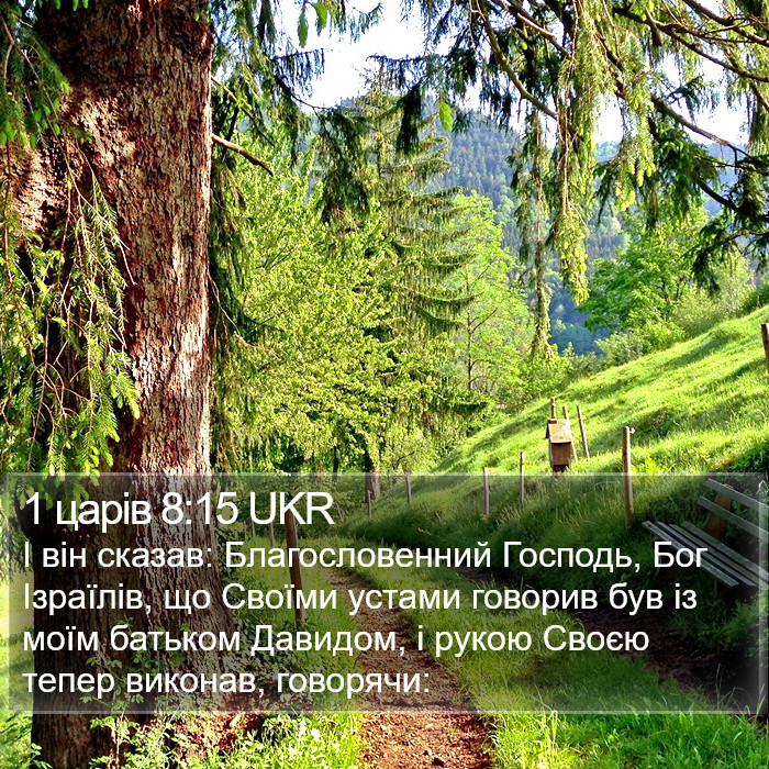 1 царів 8:15 UKR Bible Study