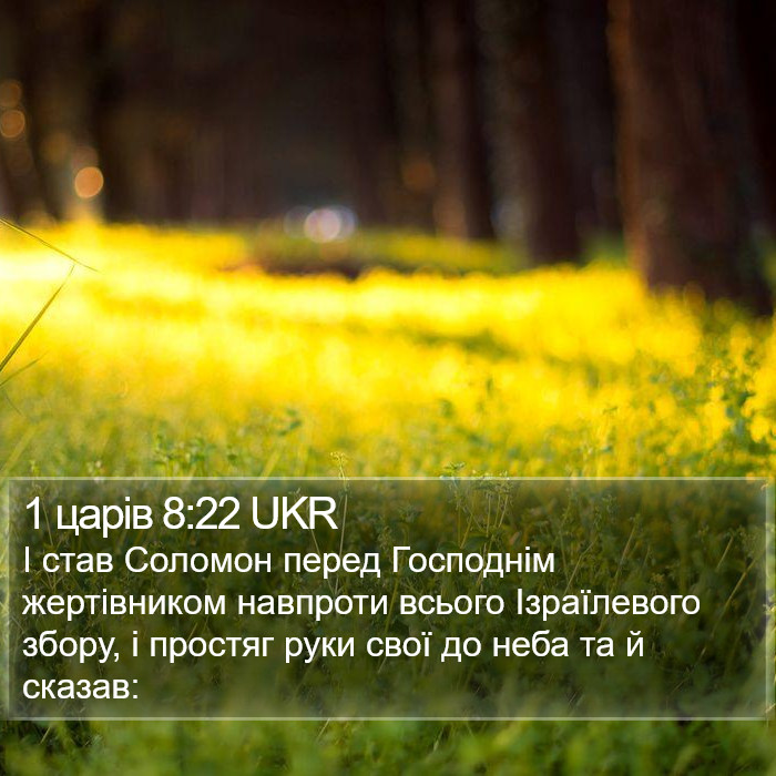 1 царів 8:22 UKR Bible Study