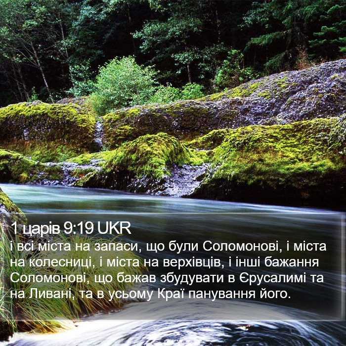 1 царів 9:19 UKR Bible Study