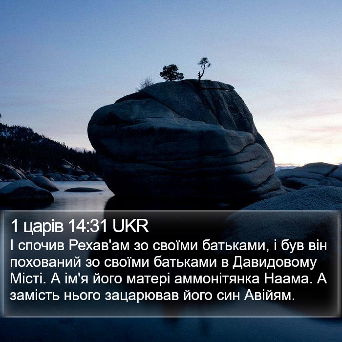 1 царів 14:31 UKR Bible Study