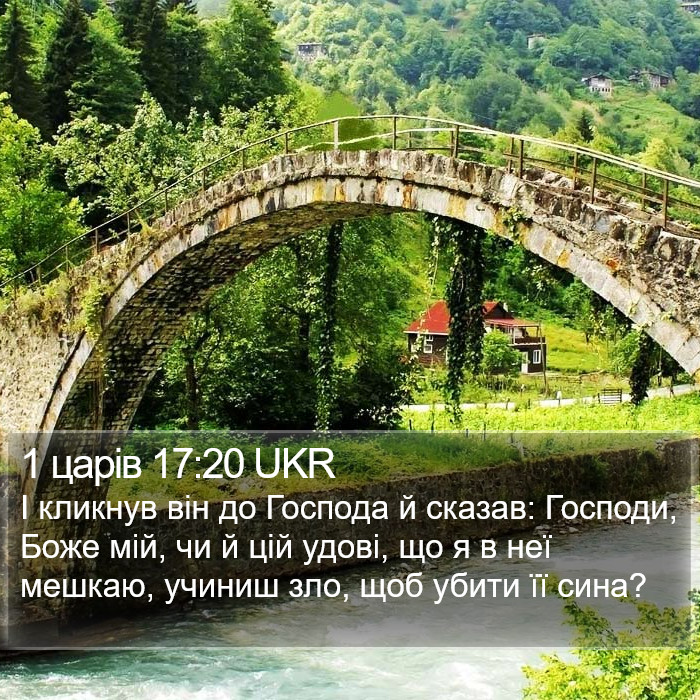 1 царів 17:20 UKR Bible Study