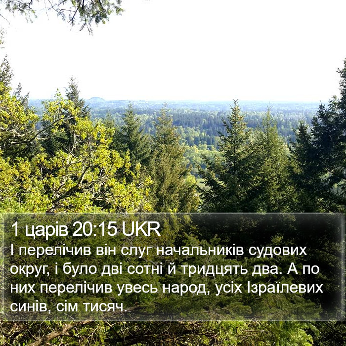 1 царів 20:15 UKR Bible Study