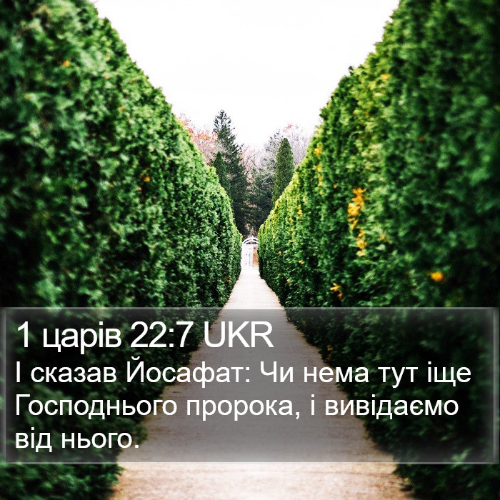 1 царів 22:7 UKR Bible Study